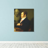 Portret van Nikolay Gnedich, 1839 Canvas Afdruk (Insitu (Houten vloer))