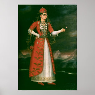 Portret van Nino Eristavi, Iran, 1829 Poster