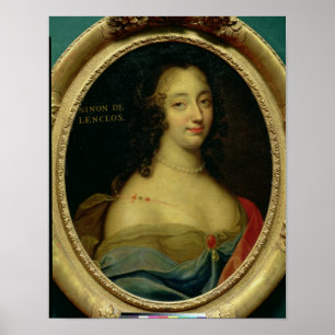 Portret van Ninon de Lenclos Poster