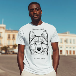 Portret van Norrbottenspets T-shirt