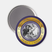 Portret van Obama President Seal Magneet (Voorkant / Achterkant)
