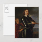 Portret van Oliver Cromwell Briefkaart (Voorkant / Achterkant)