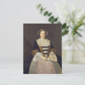 Portret van onbekende dame briefkaart (Staand voorkant)