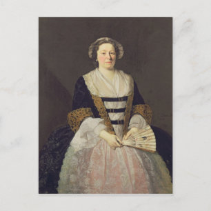 Portret van onbekende dame briefkaart