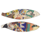 Portret van oosterse japanese ukiyo-e samurai basketbal (Panelen)