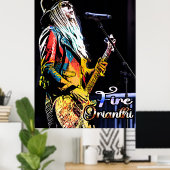 Portret van Orianthi-gitarist Poster (Thuiskantoor)