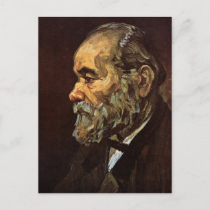 Portret van oud Man met baard door Vincent van Gog Briefkaart