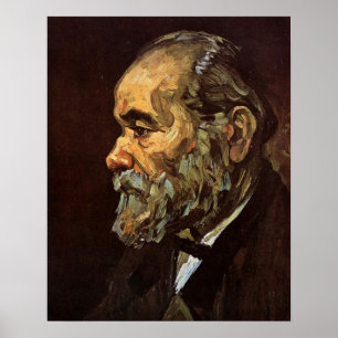 Portret van oude man met baard door Vincent van Go Poster