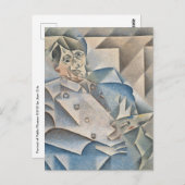 Portret van Pablo Picasso door Juan Gris Briefkaart (Voorkant / Achterkant)