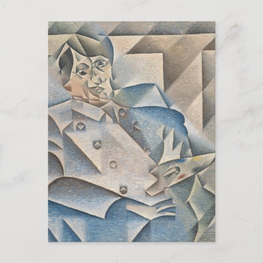 Portret van Pablo Picasso door Juan Gris Briefkaart (Voorkant)