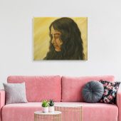 Portret van Paramahansa yogananda Canvas Afdruk (Insitu (Woonkamer))