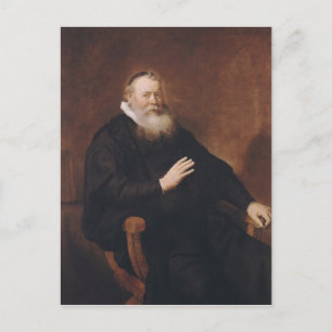 Portret van pastor Eleazer Swalmius, 1637-42 Briefkaart