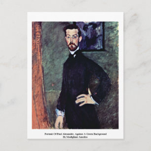 Portret van Paul Alexander door Modigliani Amedeo Briefkaart