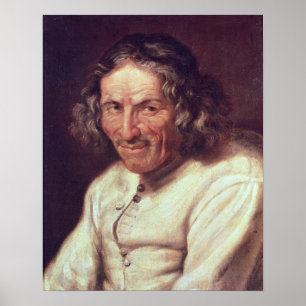 Portret van Paul Scarron Poster
