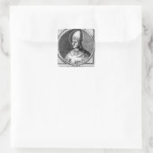 Portret van Paus Gregory VII Vierkante Sticker (Tas)