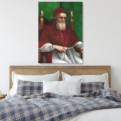 Portret van Paus Julius II (door Rafaël) Canvas Afdruk (Insitu (Slaapkamer))