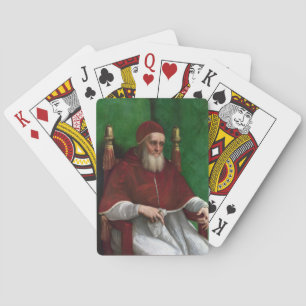 Portret van Paus Julius II (door Rafaël) Pokerkaarten
