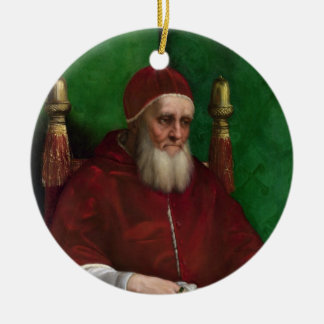 Portret van paus Julius II door Raphael Ornament