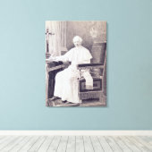 Portret van paus Leo XIII Canvas Afdruk (Insitu (Houten vloer))