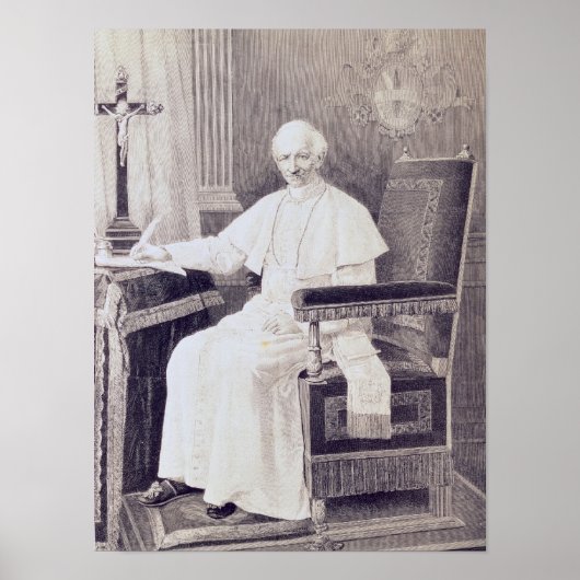 Portret van paus Leo XIII Poster (Voorkant)