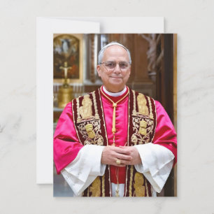 Portret van paus Leo XIV Briefkaart