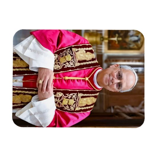 Portret van paus Leo XIV Magneet (Horizontaal)