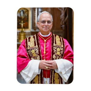 Portret van paus Leo XIV Magneet