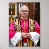 Portret van paus Leo XIV Poster (Voorkant)