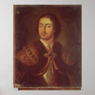 Portret van Peter I Poster