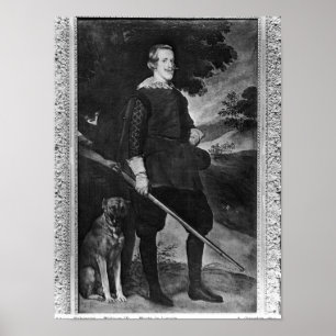 Portret van Philip IV King of Spain Poster