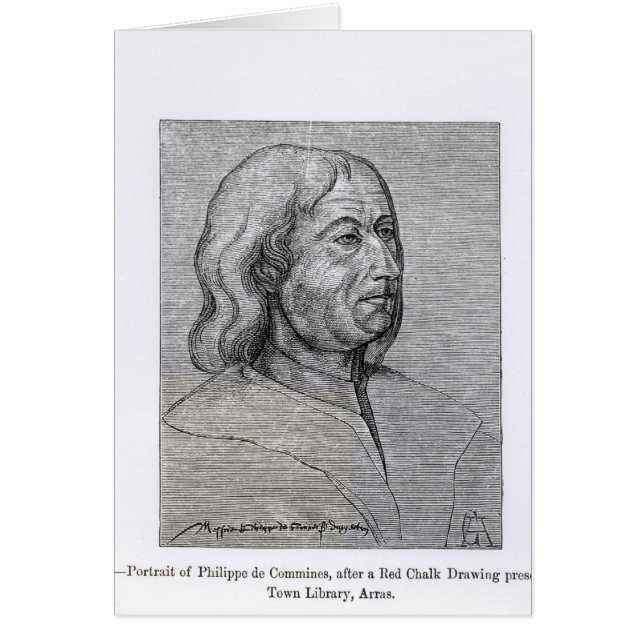 Portret van Philippe de Commines (Voorkant)