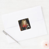 Portret van Philippe d'Orleans Vierkante Sticker (Envelop)