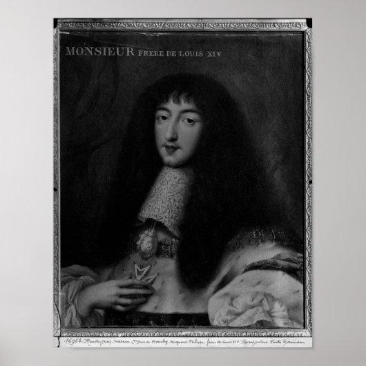 Portret van Philippe Duc d'Orleans Poster (Voorkant)