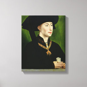 Portret van Philippe le Bon Duc de Bourgogne Canvas Afdruk