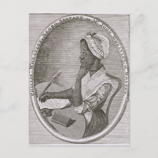 Portret van Phillis Wheatley Briefkaart (Voorkant)