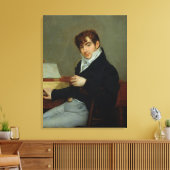 Portret van Pierre Zimmermann 1808 Canvas Afdruk (Insitu (Woonkamer))