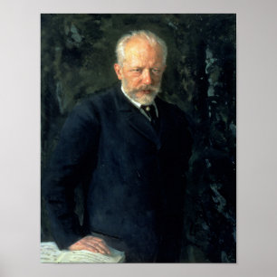 Portret van Piotr Ilyich Tchaikovsky Poster