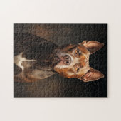 Portret van Pit Bull Legpuzzel (Horizontaal)