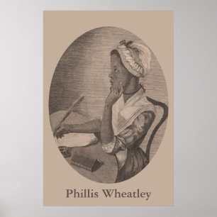 portret van Poet Phillis Wheatley Poster