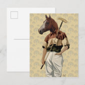 Portret van Polo Horse Briefkaart (Voorkant / Achterkant)