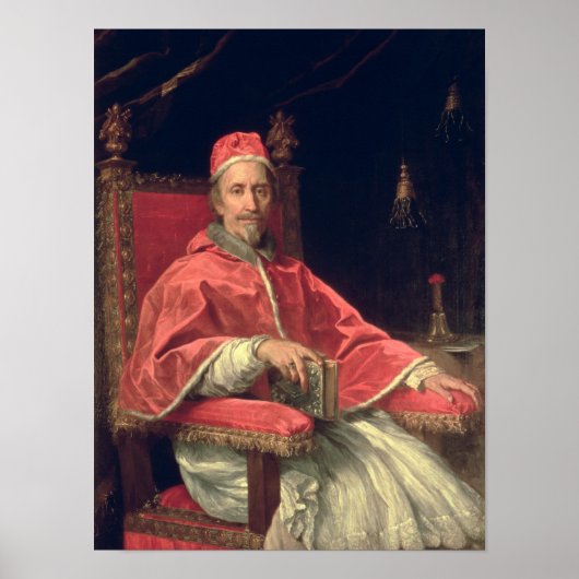 Portret van Pope Clement IX Poster (Voorkant)