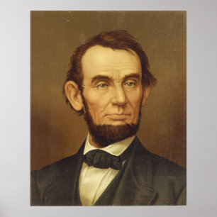 Portret van President Abraham Lincoln Poster