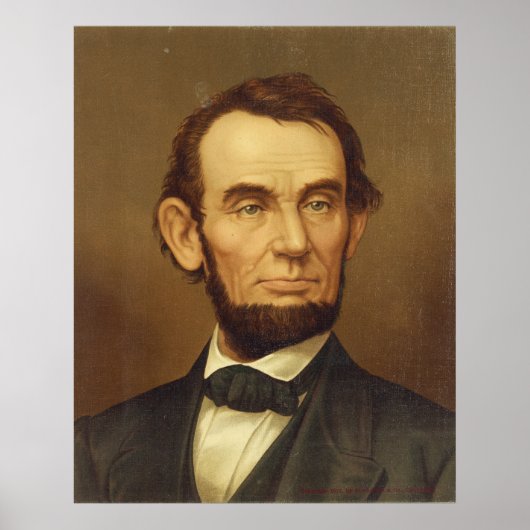 Portret van President Abraham Lincoln Poster (Voorkant)