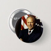 Portret van president Gerald Ford Ronde Button 5,7 Cm (Voorkant /achterkant)