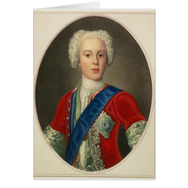 Portret van Prins Charles Edward (Voorkant)