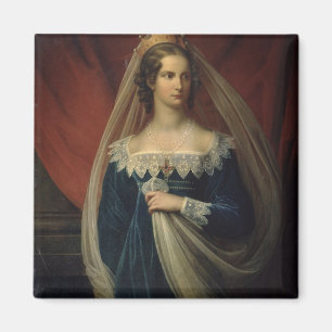 Portret van prinses Charlotte von Preussen Magneet