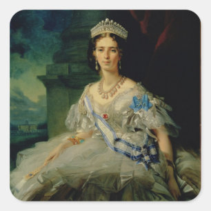 Portret van prinses Tatiana Alexanrovna Vierkante Sticker