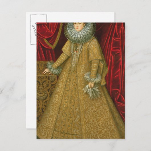 Portret van Queen Isabel Clara Eugenia Briefkaart (Voorkant / Achterkant)