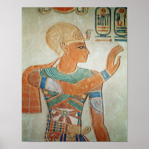 Portret van Ramesses III van Poster