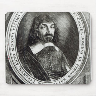 Portret van Rene Descartes, 1644 Muismat